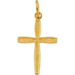 14K Yellow Gold Child's Cross Pendantyellow 