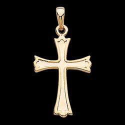 14K Yellow Gold Cross Pendantyellow 