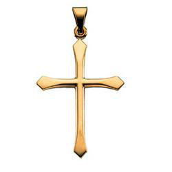 14K Yellow Gold Cross Pendantyellow 