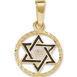 14K Yellow Gold Star Of David Pendantyellow 