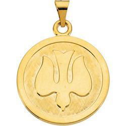14K Yellow Gold Holy Sprit Pendantyellow 