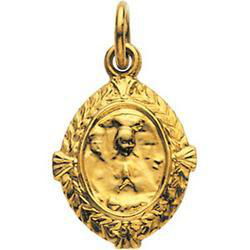 14K Yellow Gold Jesus, Mary, & Joseph Medalyellow 