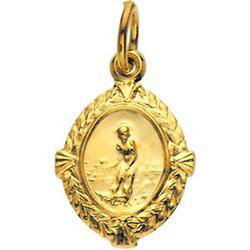 14K Yellow Gold St. Lazarus Medalyellow 