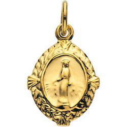 14K Yellow Gold Miraculous Medalyellow 