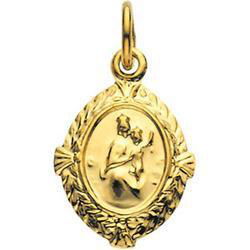 14K Yellow Gold Scapular Medalyellow 
