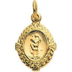 14K Yellow Gold St. Christopher Medalyellow 