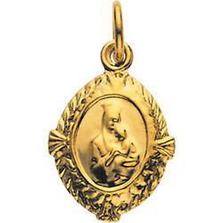 14K Yellow Gold Our Lady Of Perpetual Help Medalyellow 