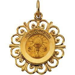 14K Yellow Gold Holy Communion Medalyellow 