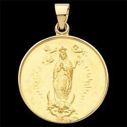 18K Yellow Gold Guadalupe Medalyellow 