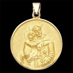 18K Yellow Gold St. Anthony Medalyellow 