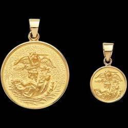 18K Yellow Gold St. Michael Medalyellow 
