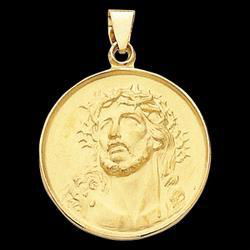 18K Yellow Gold Face Of Jesus (Ecce Homo) Medalyellow 