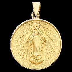 18K Yellow Gold Miraculous Medalyellow 