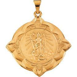 14K Yellow Gold St. Raphael Medalyellow 