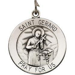 Sterling Silver St. Gerard Medalsterling 