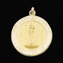 14K Yellow Gold Our Lady Of Loreto Medalyellow 