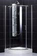 CRESCENT Shower Enclosure-Brushed Nickel