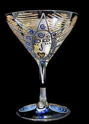 Egyptian Princess Design - Hand Painted - Grande Martini - 10 oz.egyptian 