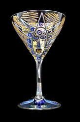 Egyptian Princess Design - Hand Painted - Martini - 7.5 oz.egyptian 