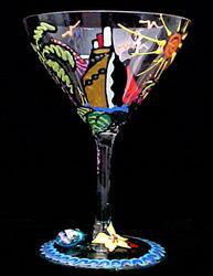 Kismet Cruise Design - Hand Painted - Grande Martini - 10 oz.kismet 