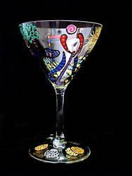 Tees & Greens Design - Hand Painted - Martini - 7.5 oz.tees 