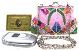 Fully Beaded Purse - Pink