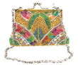 Fully Beaded Purse - Gold