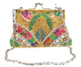 Fully Beaded Purse - Goldfully 