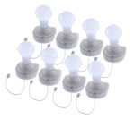 Instant Portable Light Bulb Cordless Mountable Battery Operated Wireless LED Light Light Bulbs -  Bulbs Peel and Stick Anywhere - 8pc