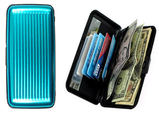 Large Aluminum Wallet - Teal