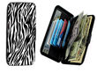 Large Aluminum Wallet - Zebra