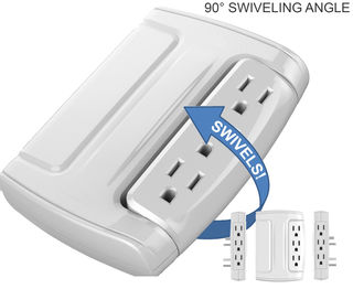 1 - 6 Side Swiveling Socket Outlet