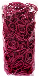 Loom 600Ct Rubber Band Refill - Fuschia + 25 S-Clips