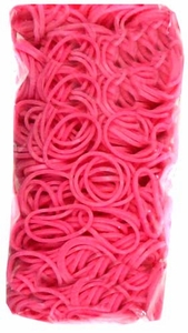 Loom 600Ct Rubber Band Refill -Pink + 25 S-Clips