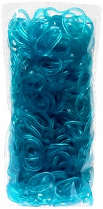 Loom 600Ct Rubber Band Refill - Turquoise + 25 S-Clips