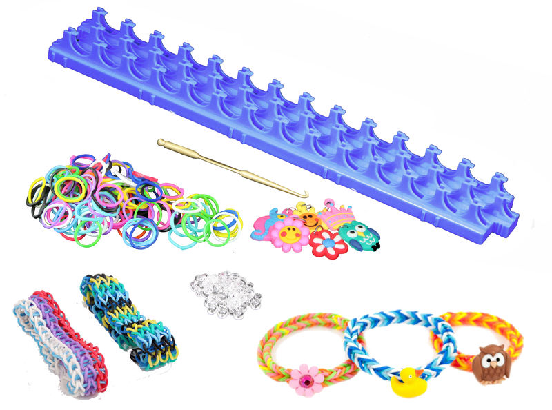 1 Loom Rubber Band Bracelet Knitting Kit Deluxe Kit 2.95