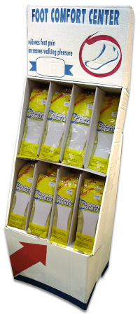 Men's and Women's Cushion Insole Display Case Pack 144