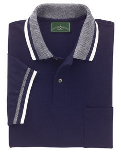 6.8 oz. Essential Birdseye Trim Pique Polo with Pocket
