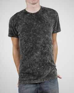Men?s  4.1 oz. Acid Wash Basic Crew