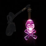 2"" Flashing Crystal Skull Necklace Case Pack 12