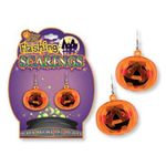 Flashing Halloween Earrings - Lead Safe Case Pack 72