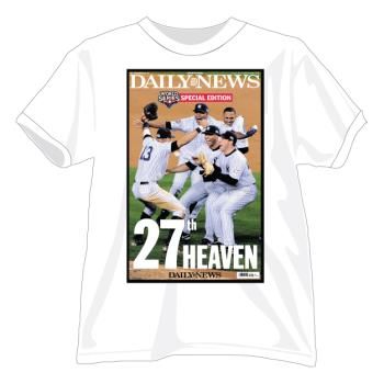 New York Daily News ""27th Heaven"" White T-Shirt Case Pack 24