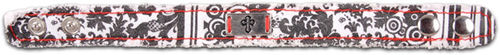 Cherished Canvas Bracelet - Black And White