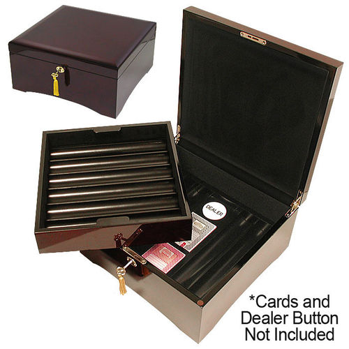 SPECIAL BUY 750 Wooden Chip Case High Lacquer Finish
