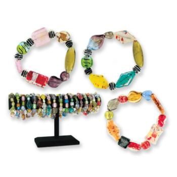 Baubles Glass Stretch Bracelet - Lead Safe Case Pack 72