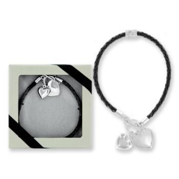 Love Everlasting Heart Charm Bracelet Lead Safe Case Pack 36