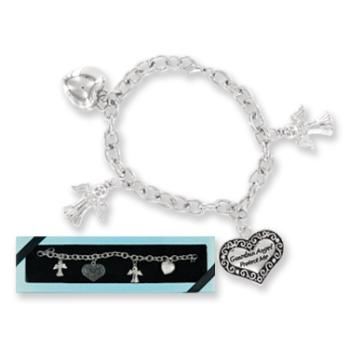 My Guardian Angel Heart Charm Bracelet Case Pack 24