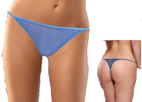 Ladies T-Back G-String Thong with Mesh Fabric Case Pack 108