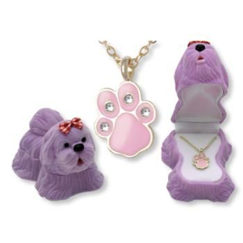 Dog Animal Necklace in Dog Box Case Pack 24