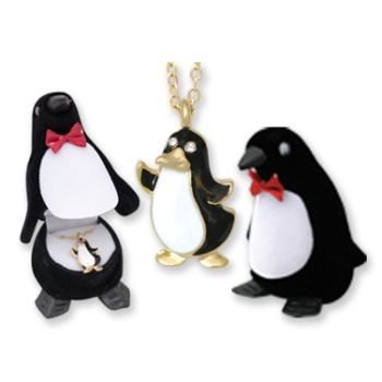Penguin Animal Necklace in Penguin Box Case Pack 24
